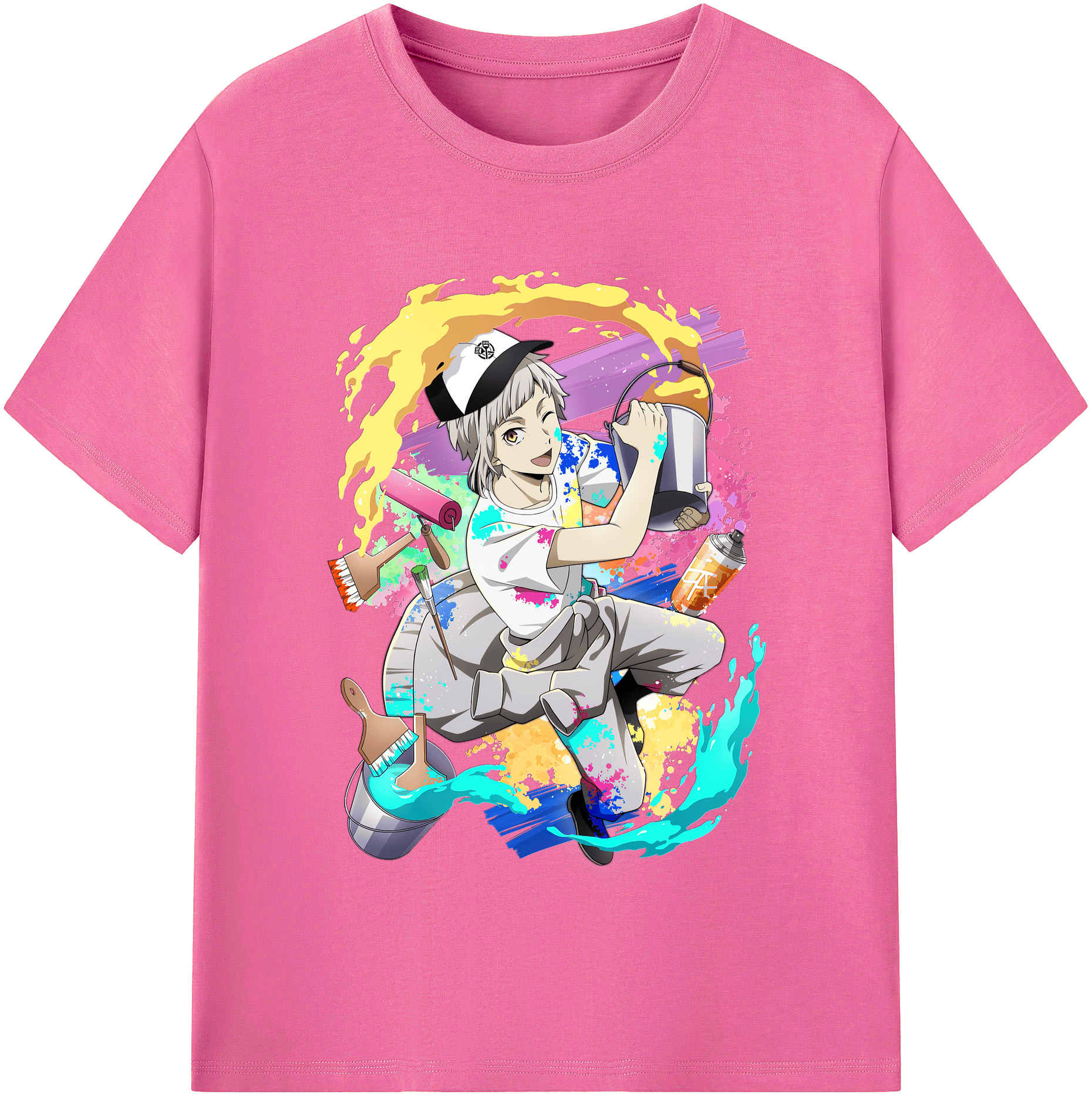 （画像用） 文豪ストレイドッグス Bungo Stray Dogs レディースカジュアルプリントTシャツ（綿100％）